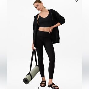 Athleta Elation Rib tight high rise S petite